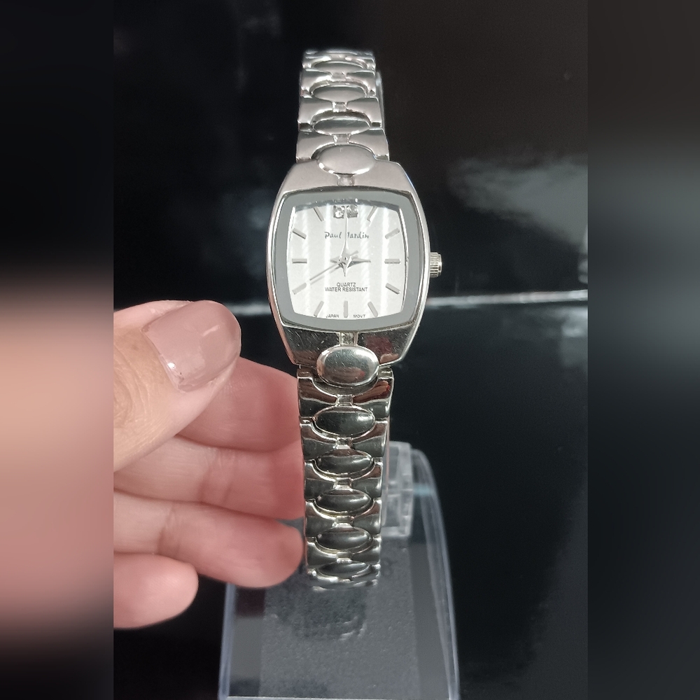 Paul Jardin Quartz Watch Men Japan Movt Silver Steel Band Analog Water Resistant